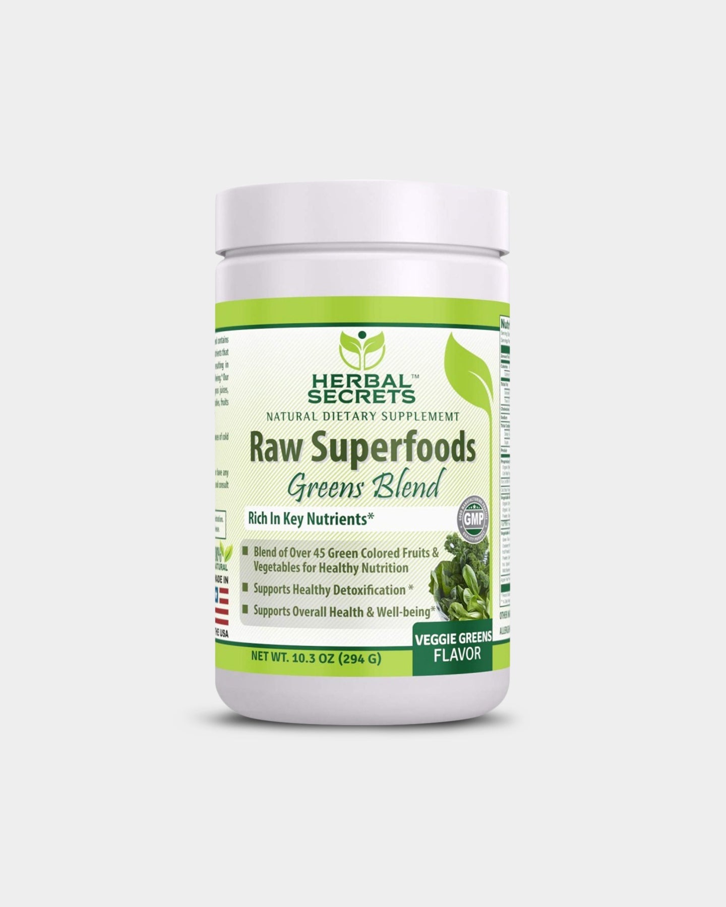 Herbal Secrets Raw Superfoods - Greens Blend - Bodybuilding.com