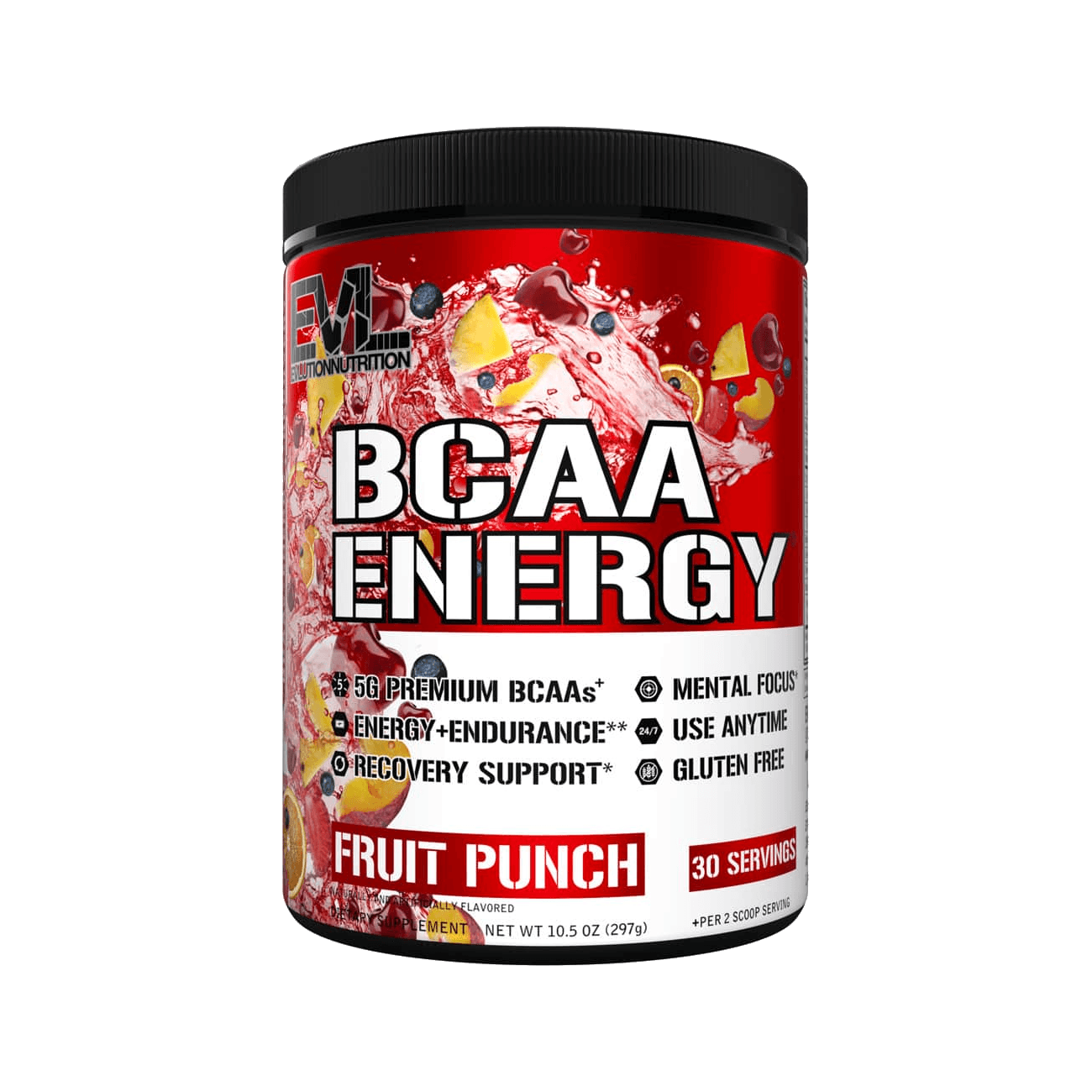 thumbnail image 2 of Evlution Nutrition BCAA Energy – 30 Or 65 Servings, All Flavors, Post/Pre Workout Recovery 2 of 5