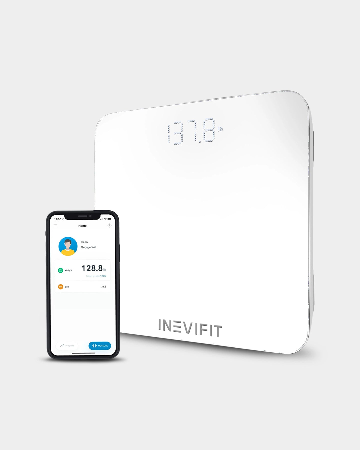 INEVIFIT Bluetooth Digital Smart Bathroom Body Weight Scale - Bodybuilding.com