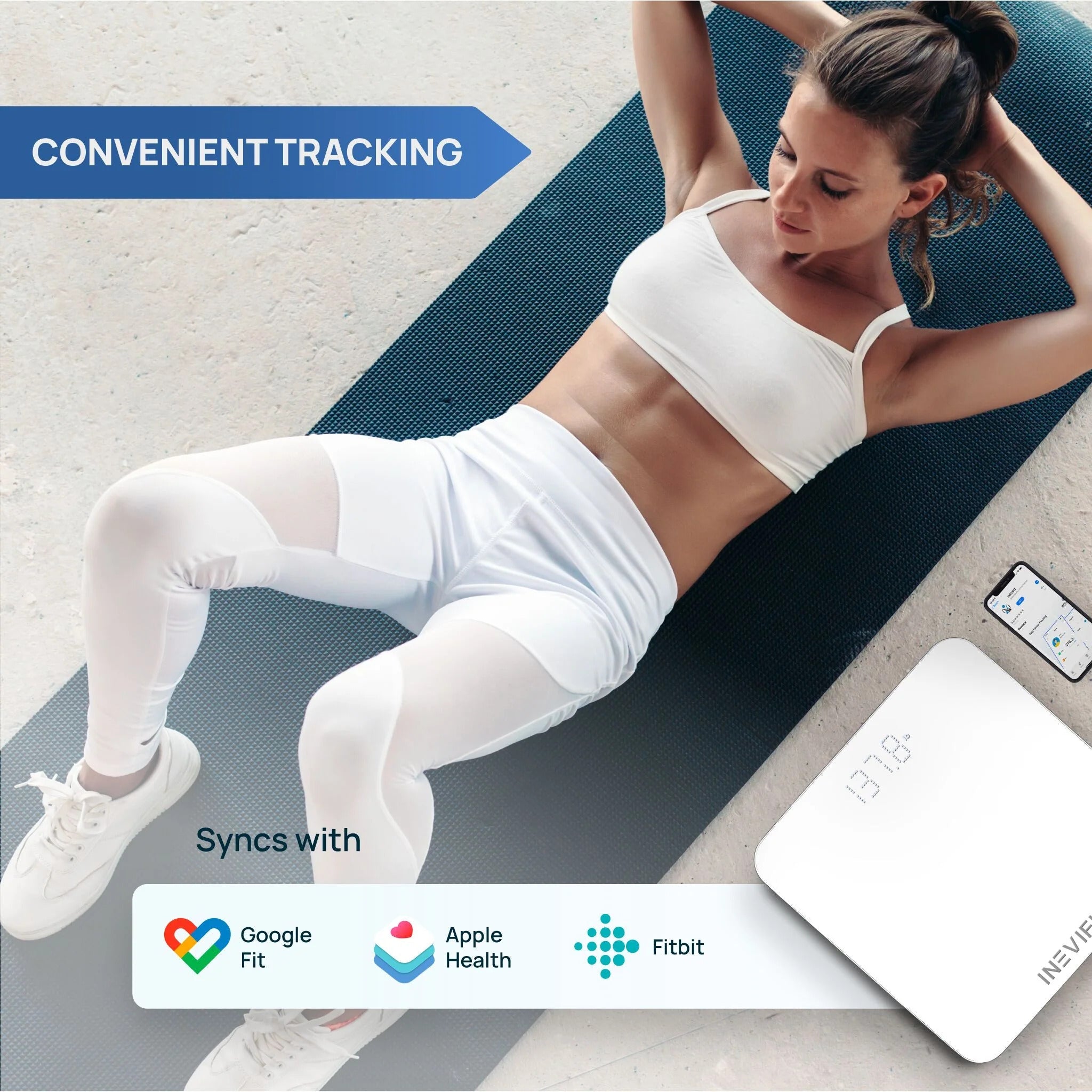 INEVIFIT Bluetooth Digital Smart Bathroom Body Weight Scale - Bodybuilding.com