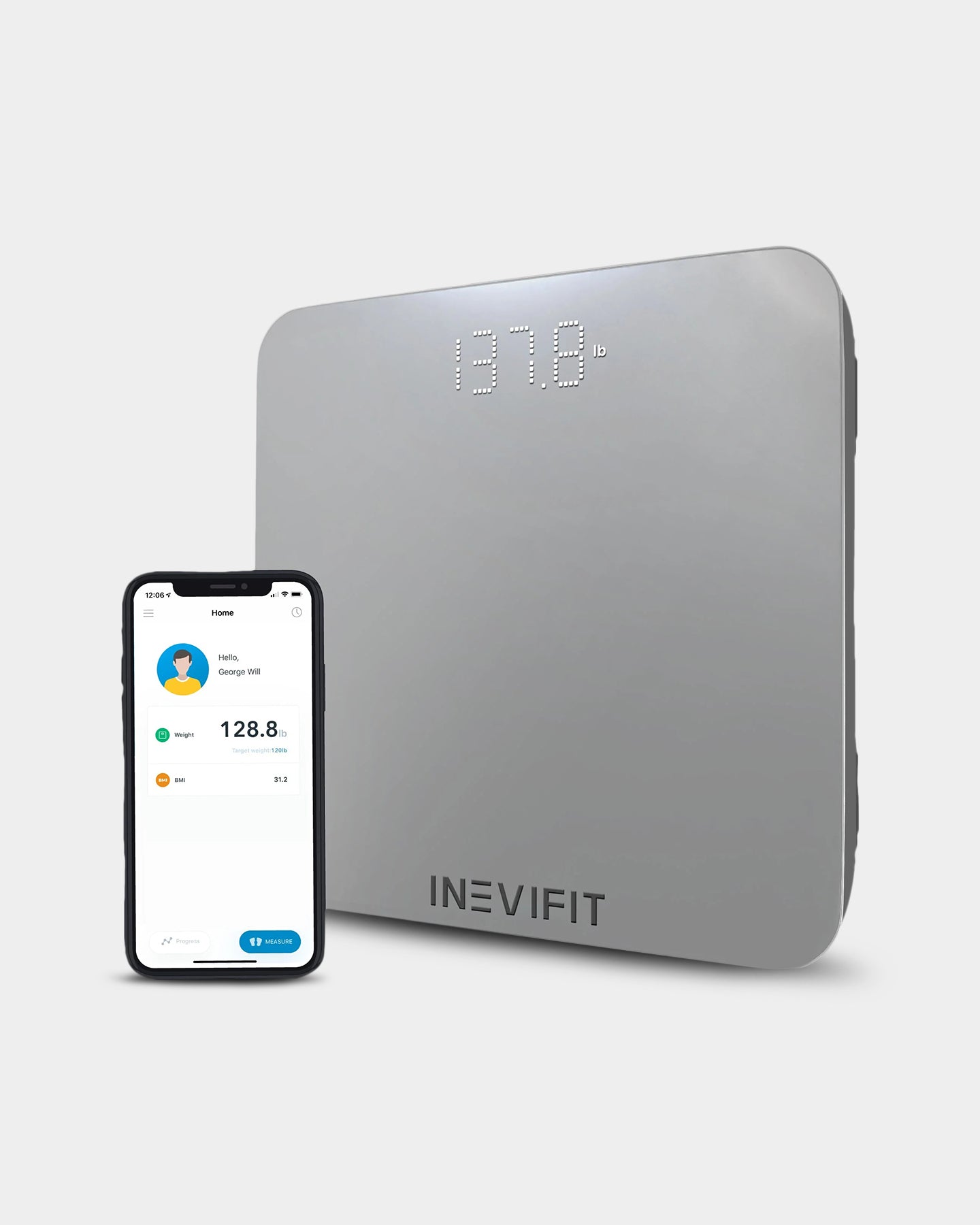 INEVIFIT Bluetooth Digital Smart Bathroom Body Weight Scale - Bodybuilding.com