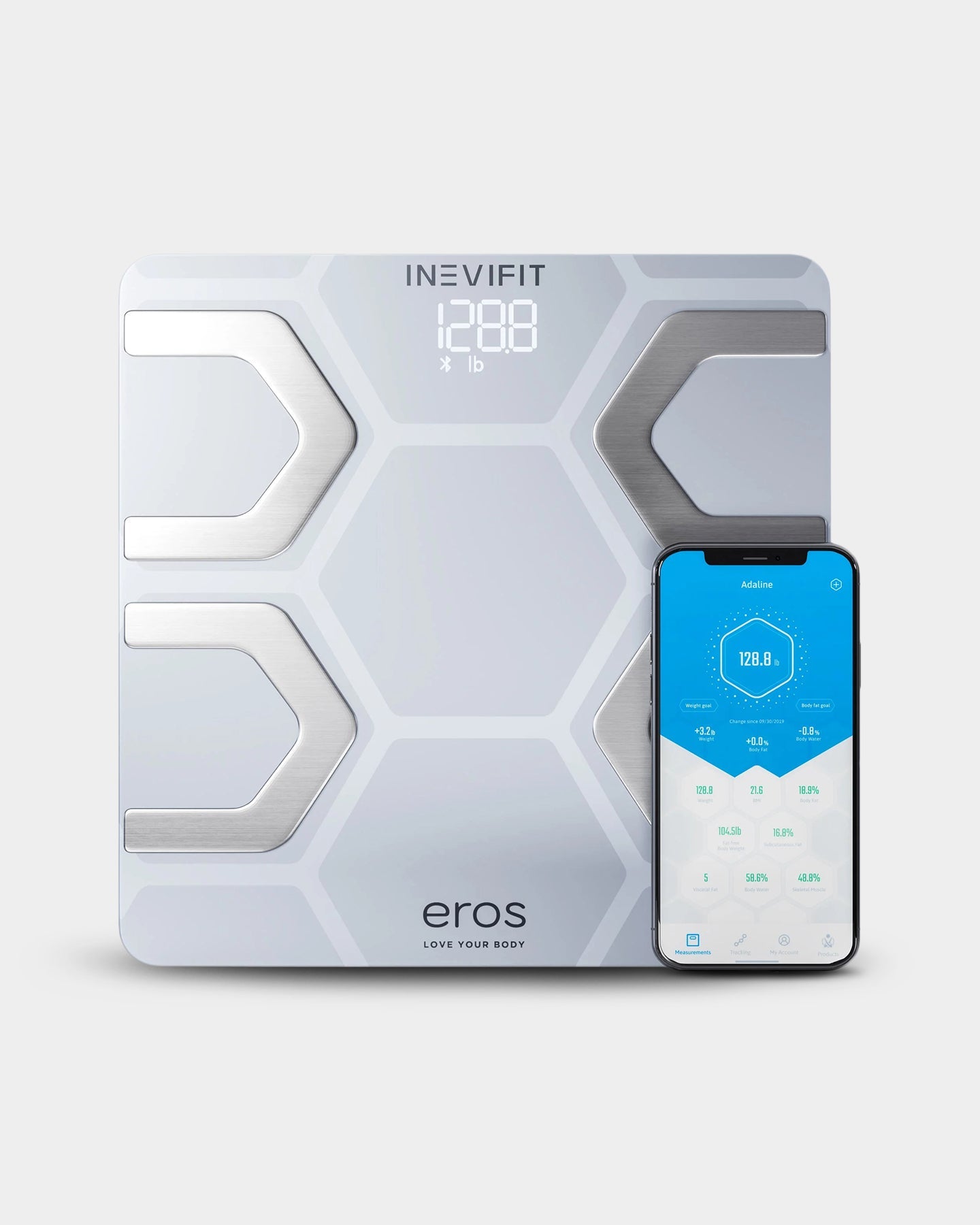 INEVIFIT EROS Digital Bluetooth Body Fat Composition Scale - Bodybuilding.com