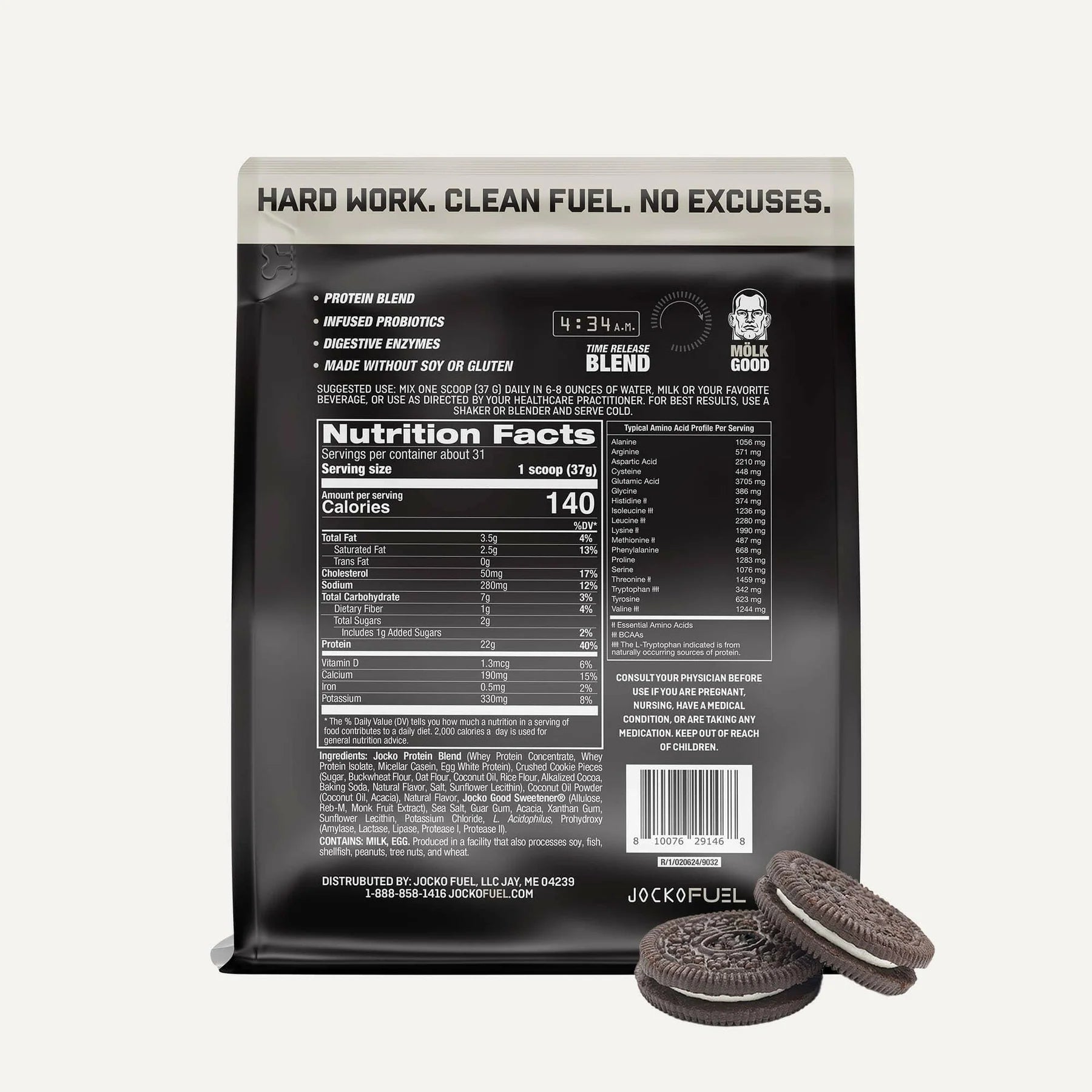 Jocko Fuel Molk Protein Powder Bag - Bodybuilding.com