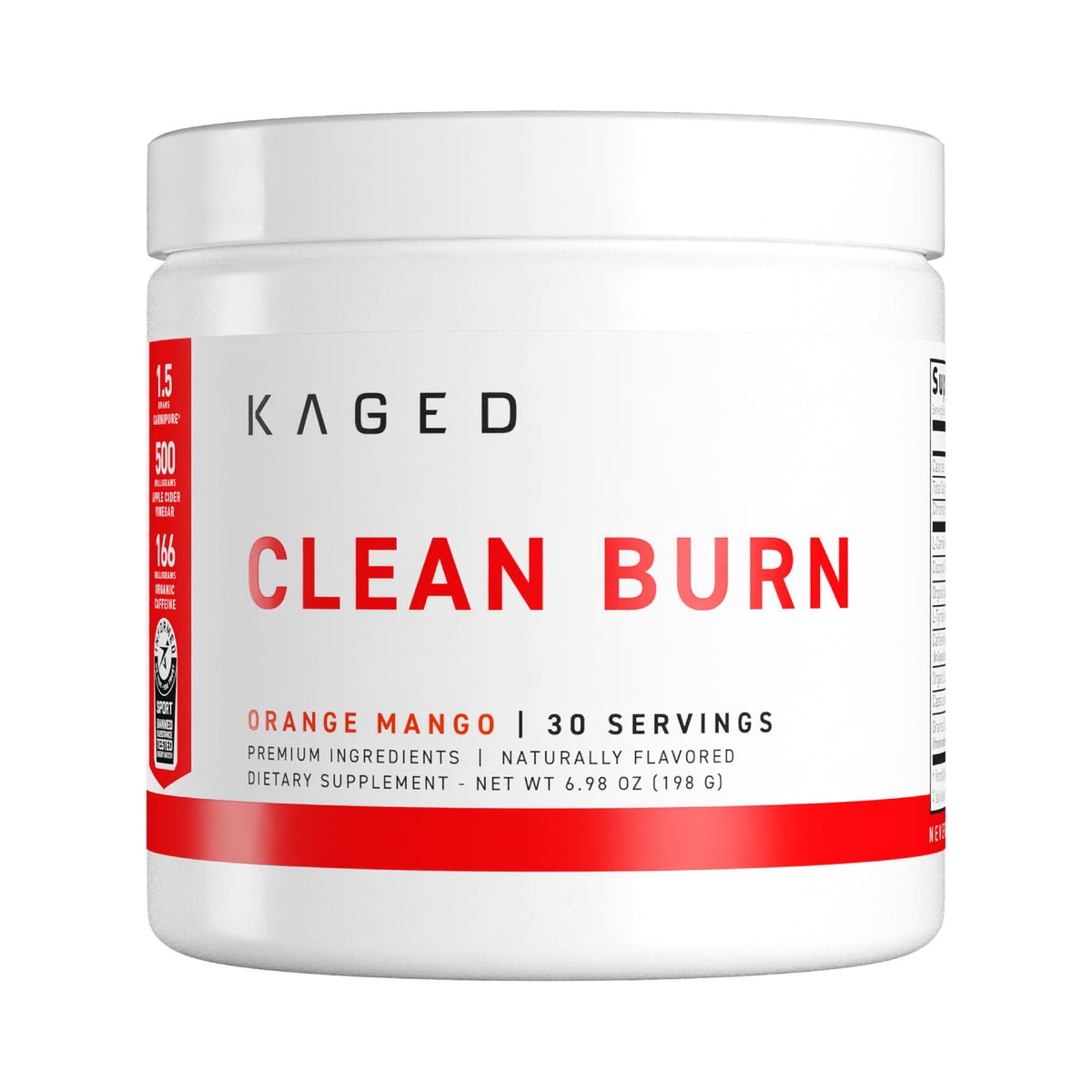 l carnitine kaged Kaged Clean Burn Powder