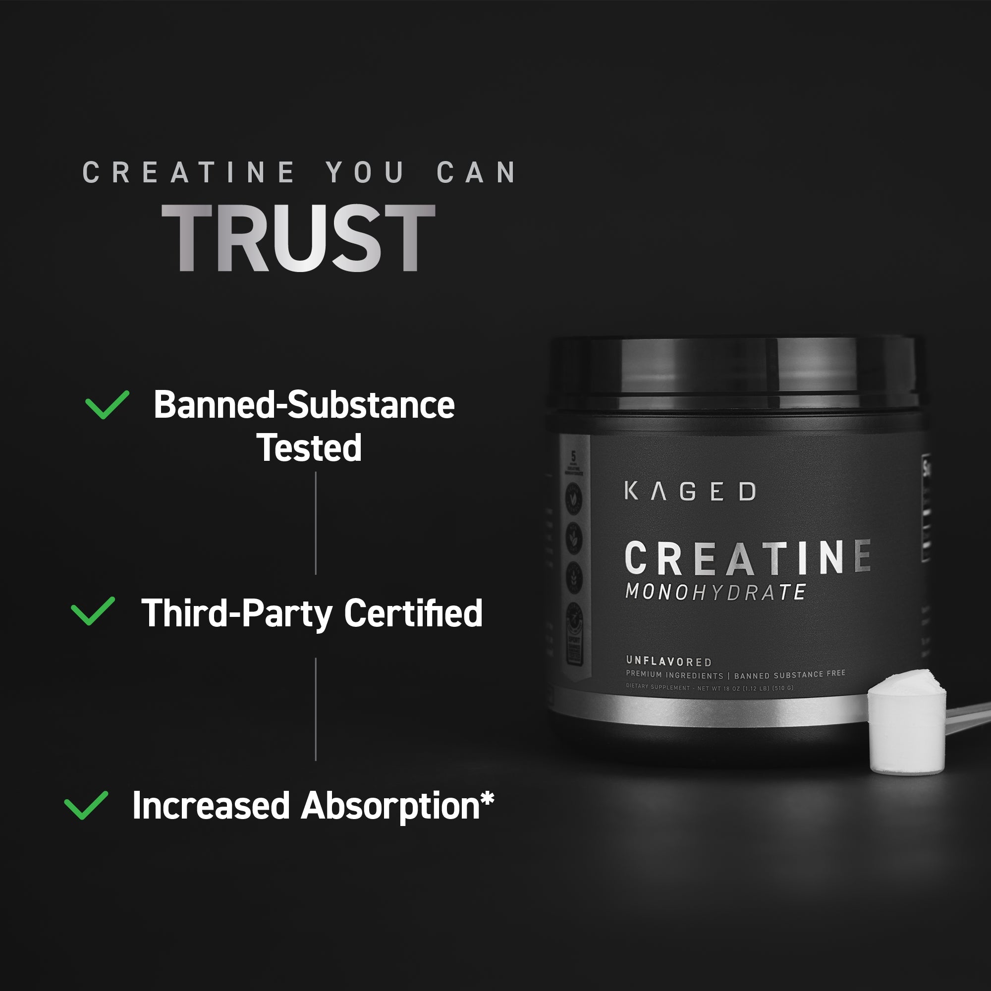 Kaged Creatine Monohydrate - Bodybuilding.com