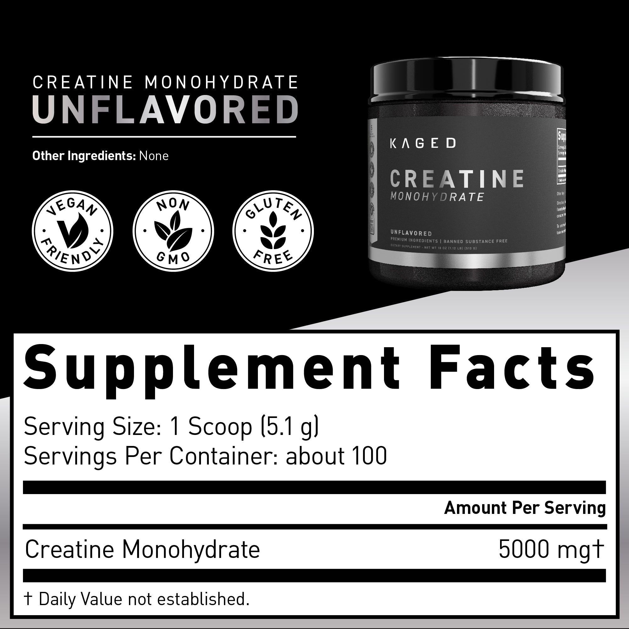 Kaged Creatine Monohydrate - Bodybuilding.com