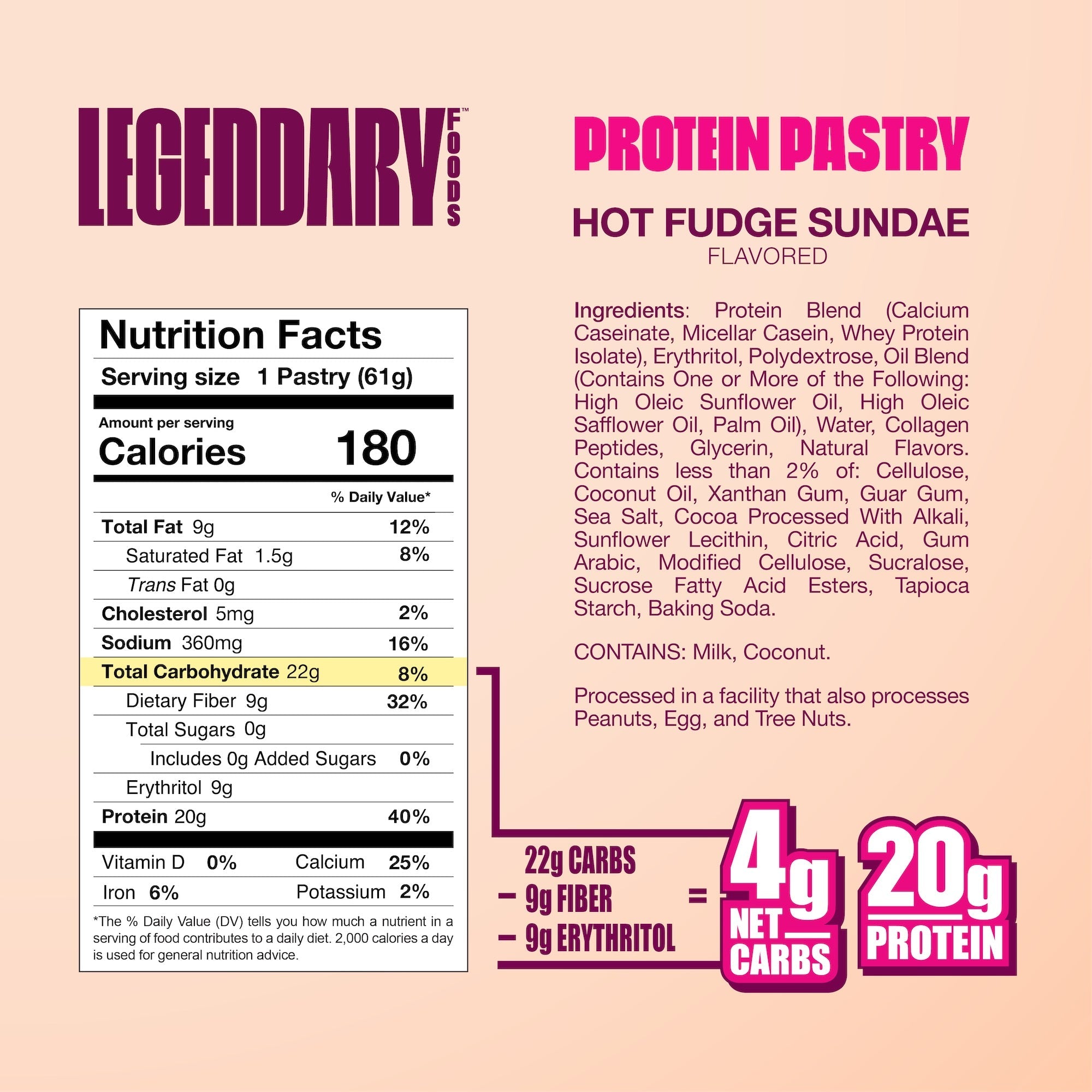 Legendary Foods Protein Pastry 10 Pack - Bodybuilding.com