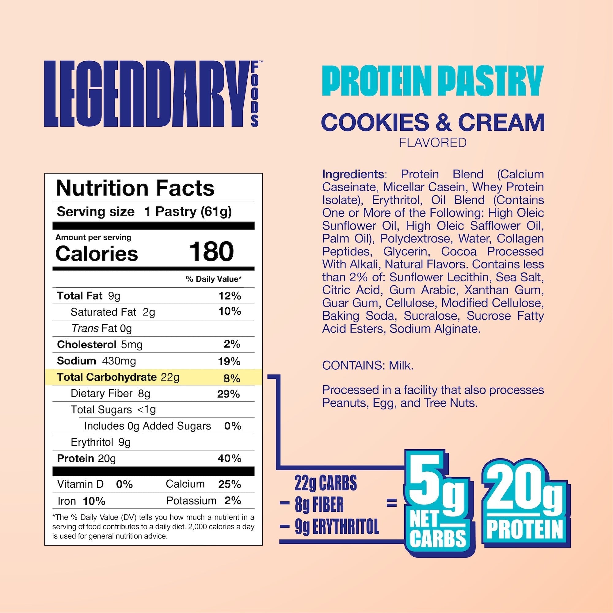 Legendary Foods Protein Pastry 10 Pack - Bodybuilding.com