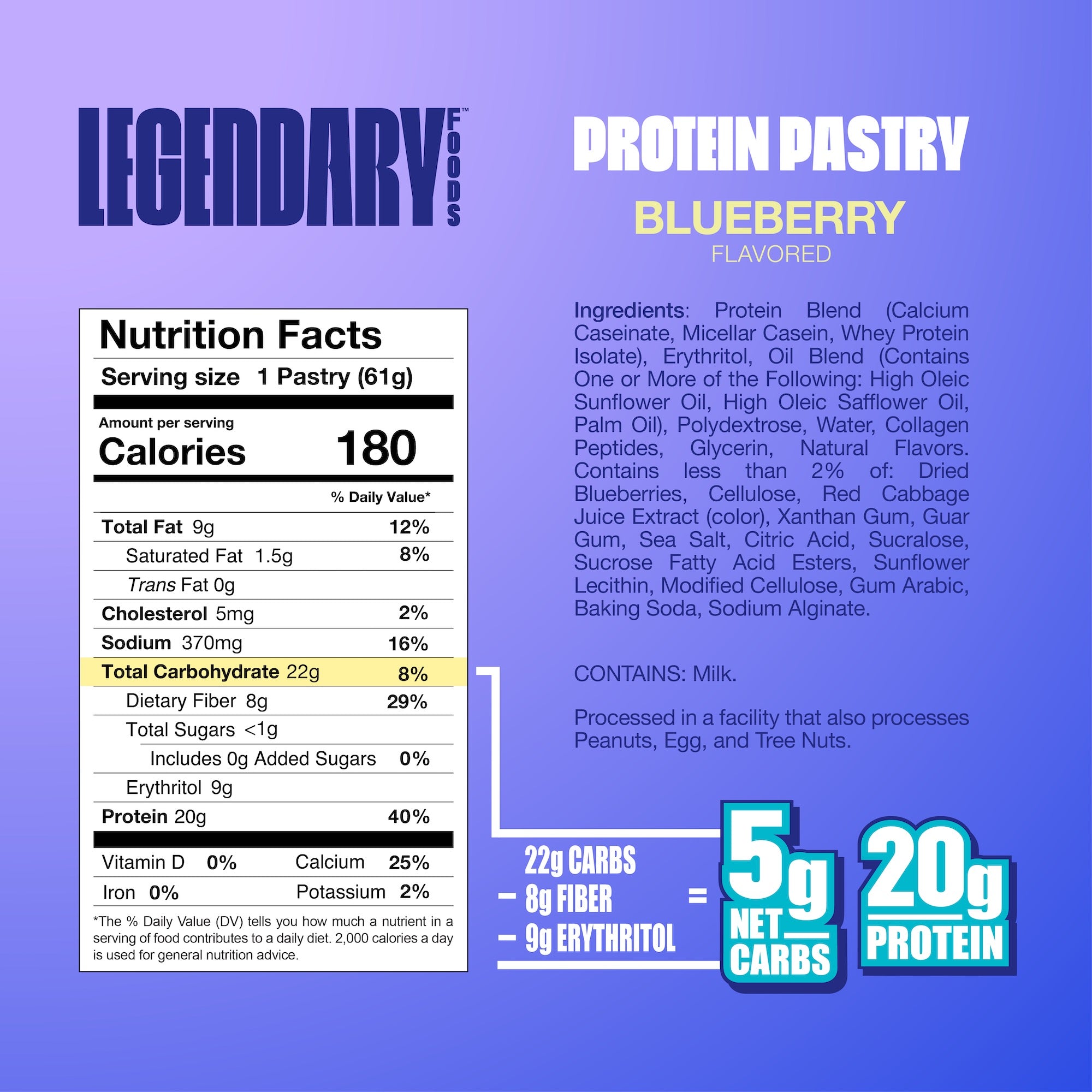 Legendary Foods Protein Pastry 10 Pack - Bodybuilding.com