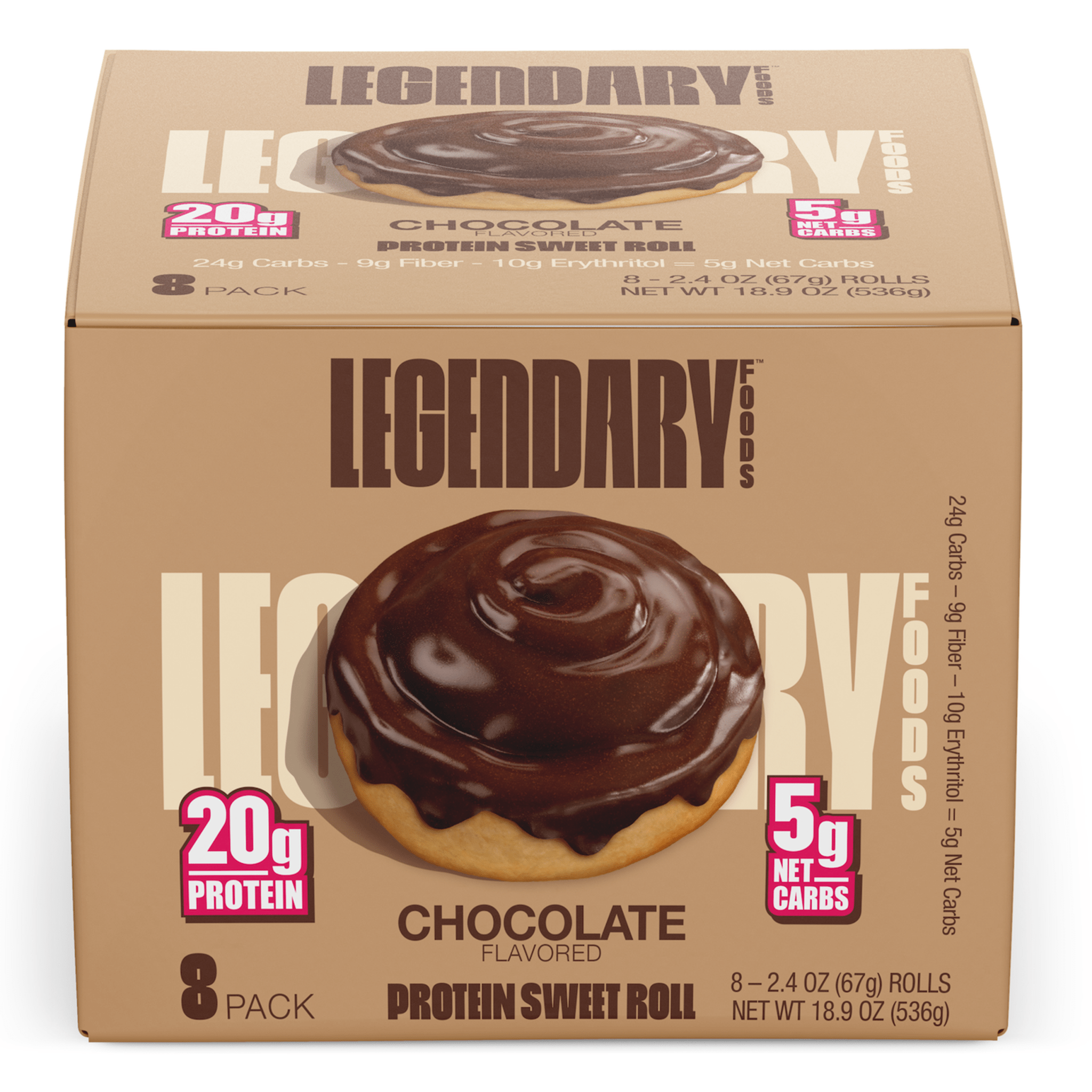 Legendary Foods Protein Sweet Roll 8 Pack - Bodybuilding.com