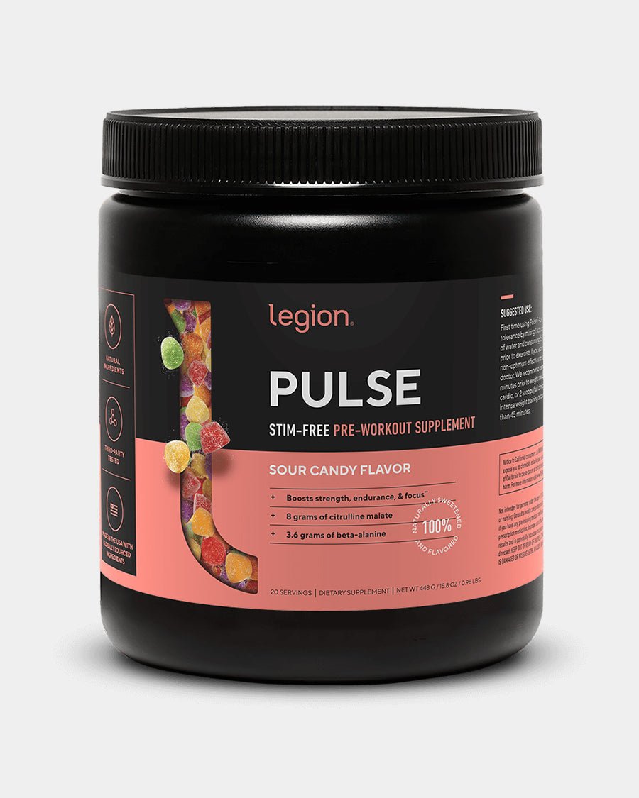 Legion Pulse Pre Workout Stim Free - Bodybuilding.com