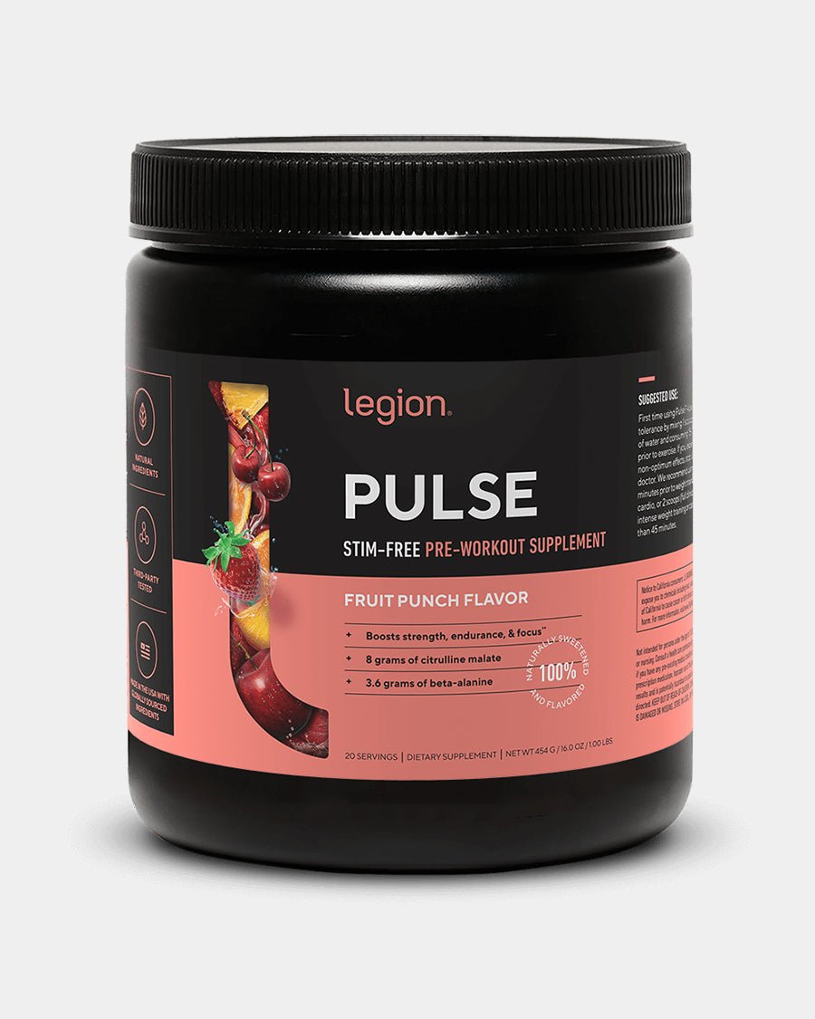 Legion Pulse Pre Workout Stim Free - Bodybuilding.com