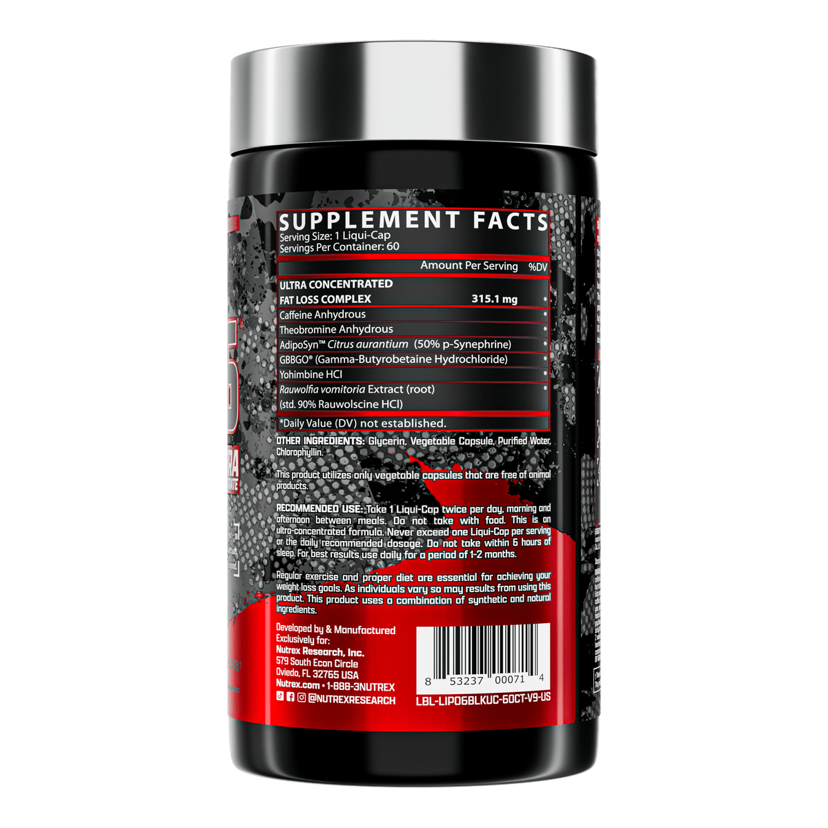 LIPO - 6 BLACK ULTRA CONCENTRATE - Bodybuilding.com
