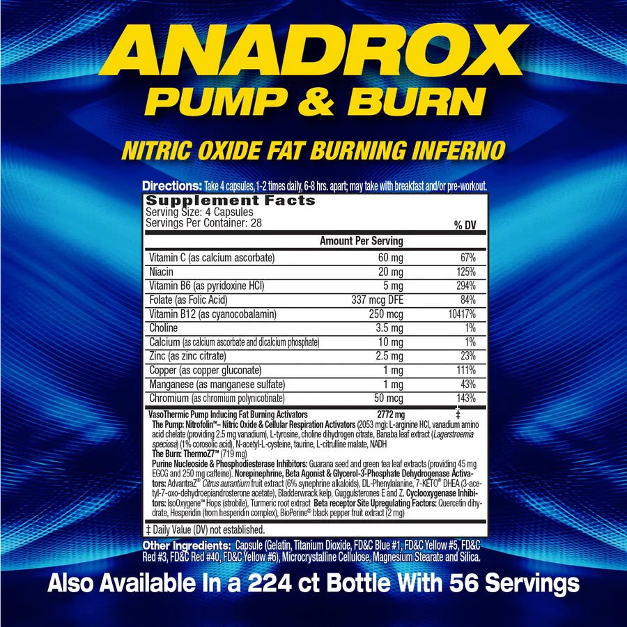 MHP Anadrox Pump & Burn - Bodybuilding.com