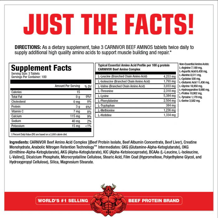 MuscleMeds CARNIVOR Beef Aminos - Bodybuilding.com