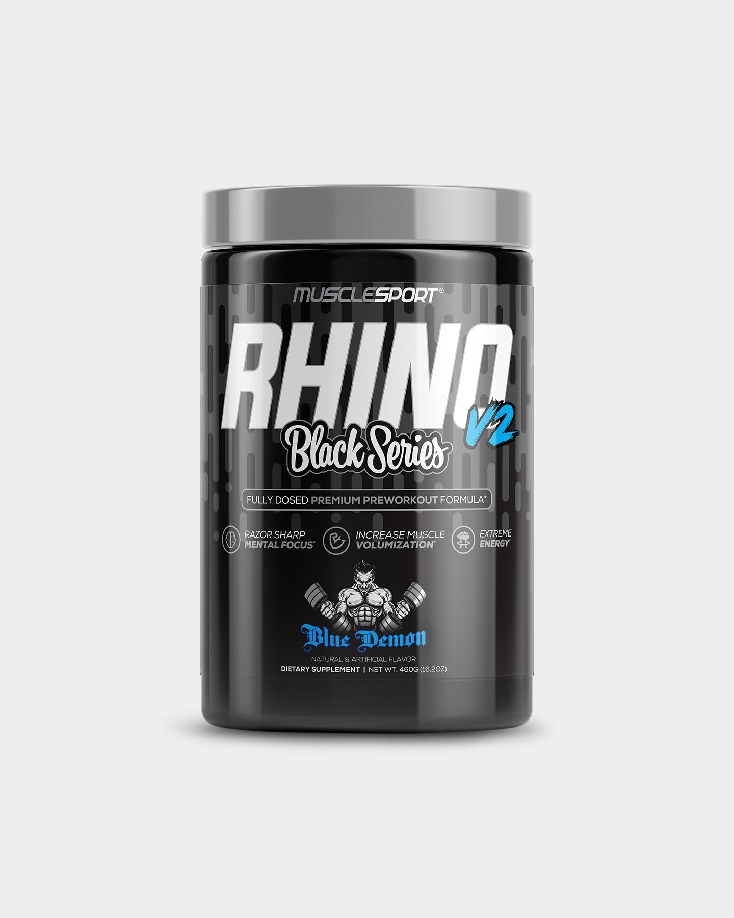 Musclesport Rhino Black V2 - Bodybuilding.com