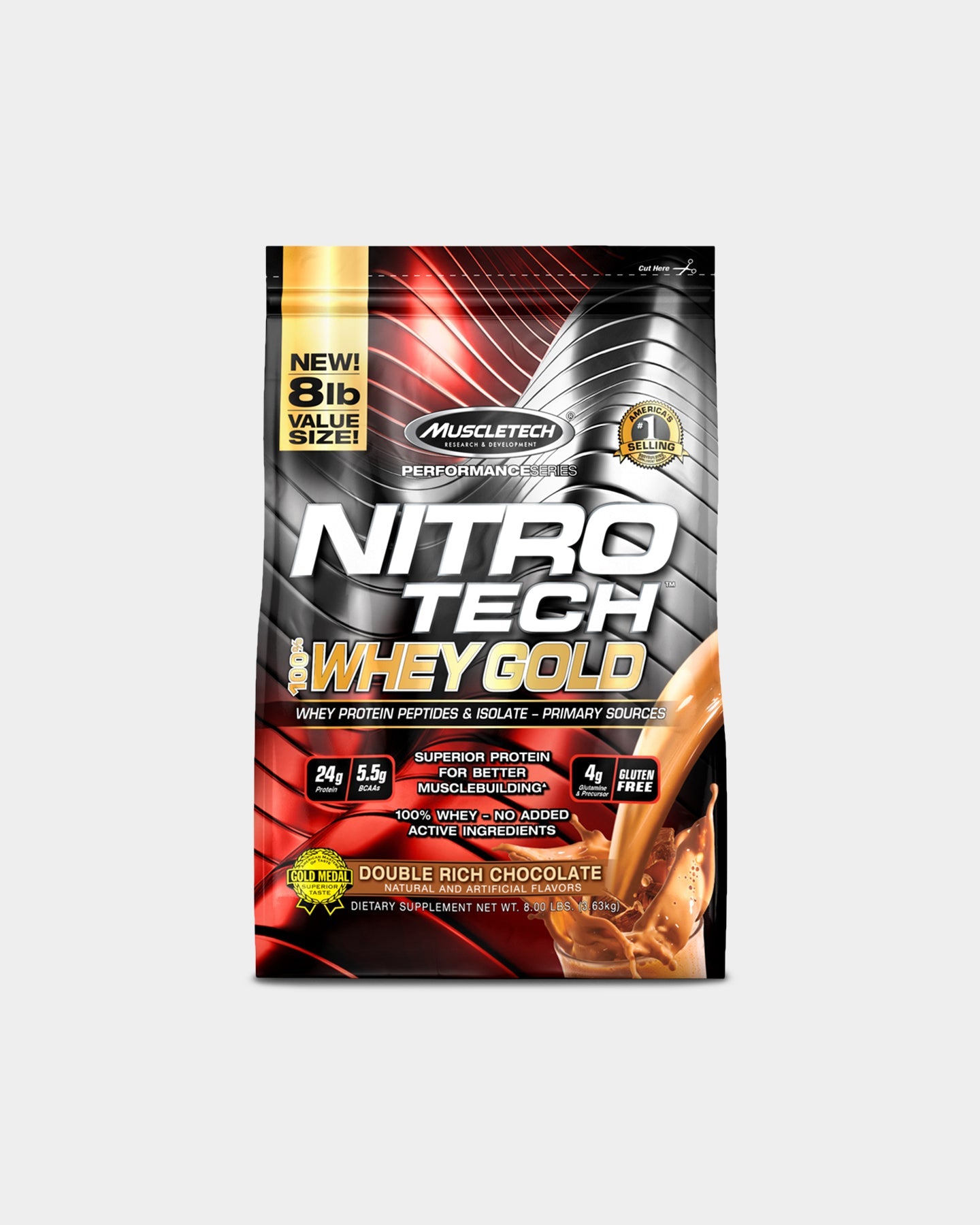 MuscleTech Nitro Tech 100% Whey Gold Protein - Bodybuilding.com