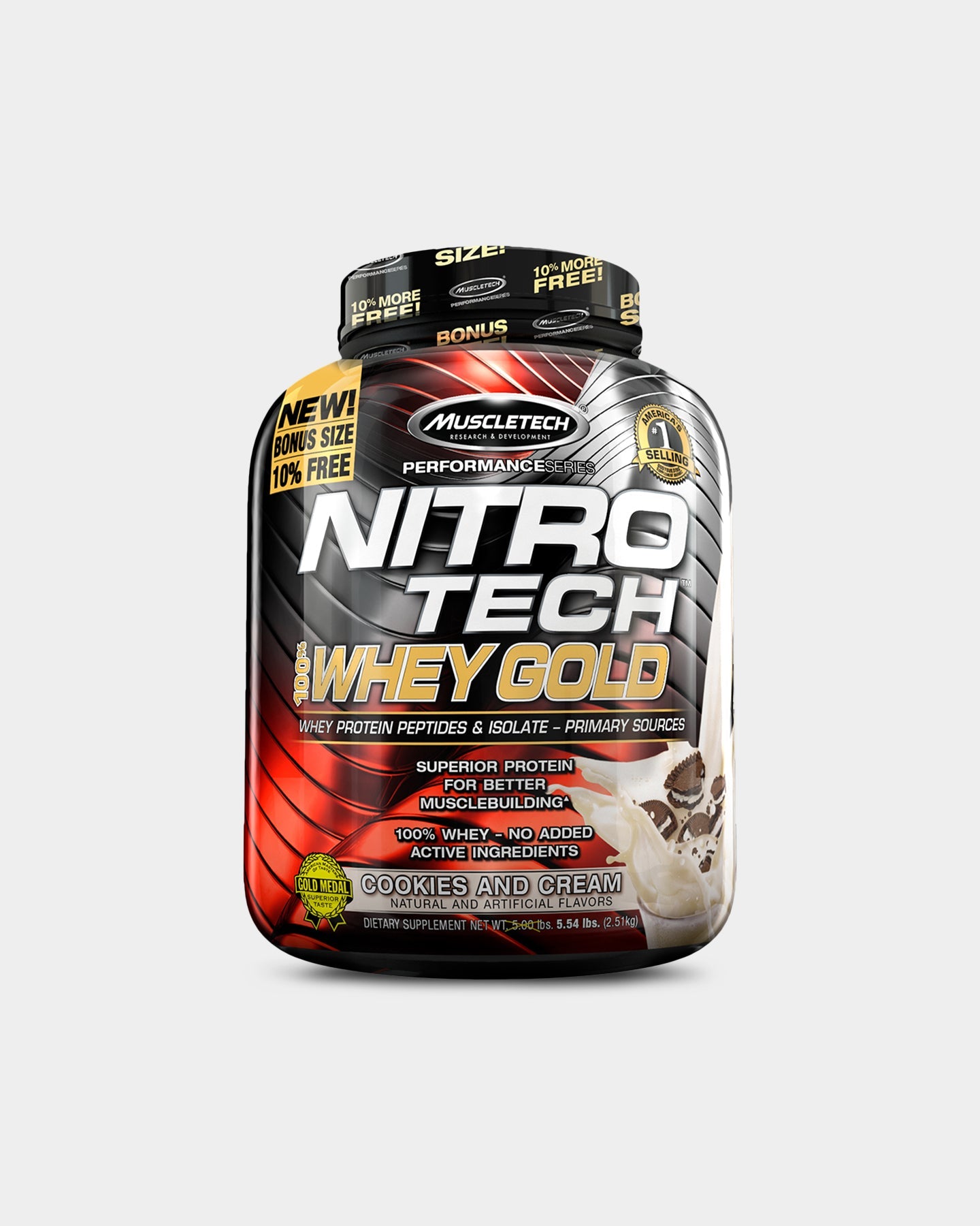 MuscleTech Nitro Tech 100% Whey Gold Protein - Bodybuilding.com