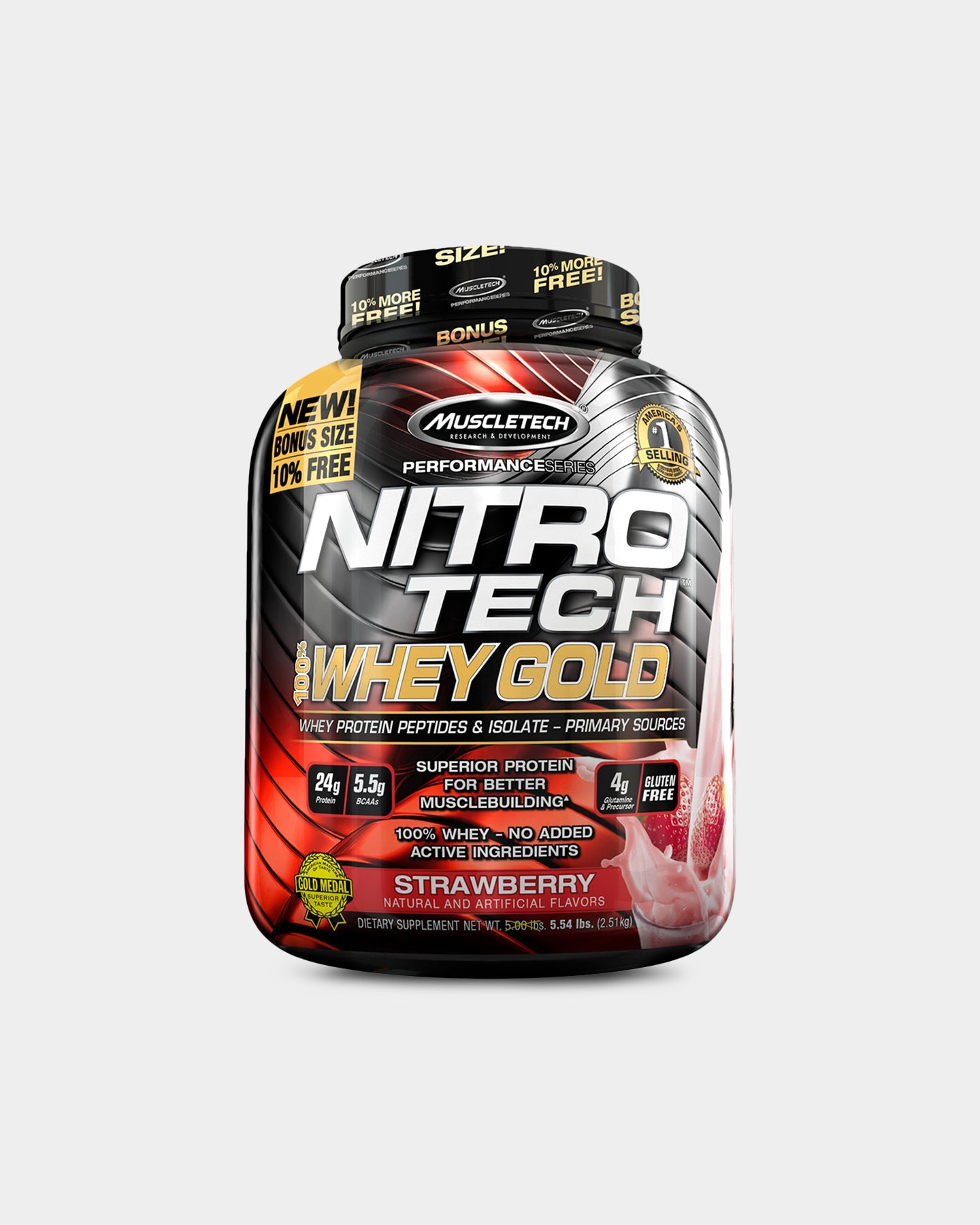 MuscleTech Nitro Tech 100% Whey Gold Protein - Bodybuilding.com