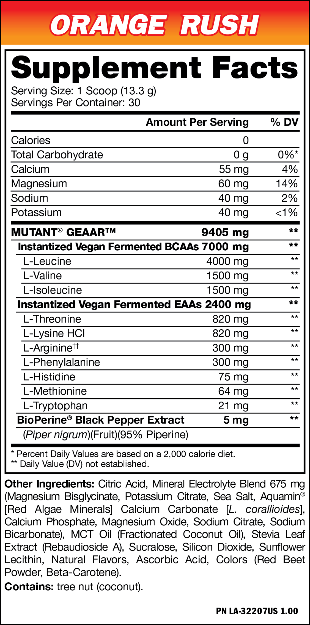 Mutant GEAAR - Fully Loaded Amino Complex - Bodybuilding.com