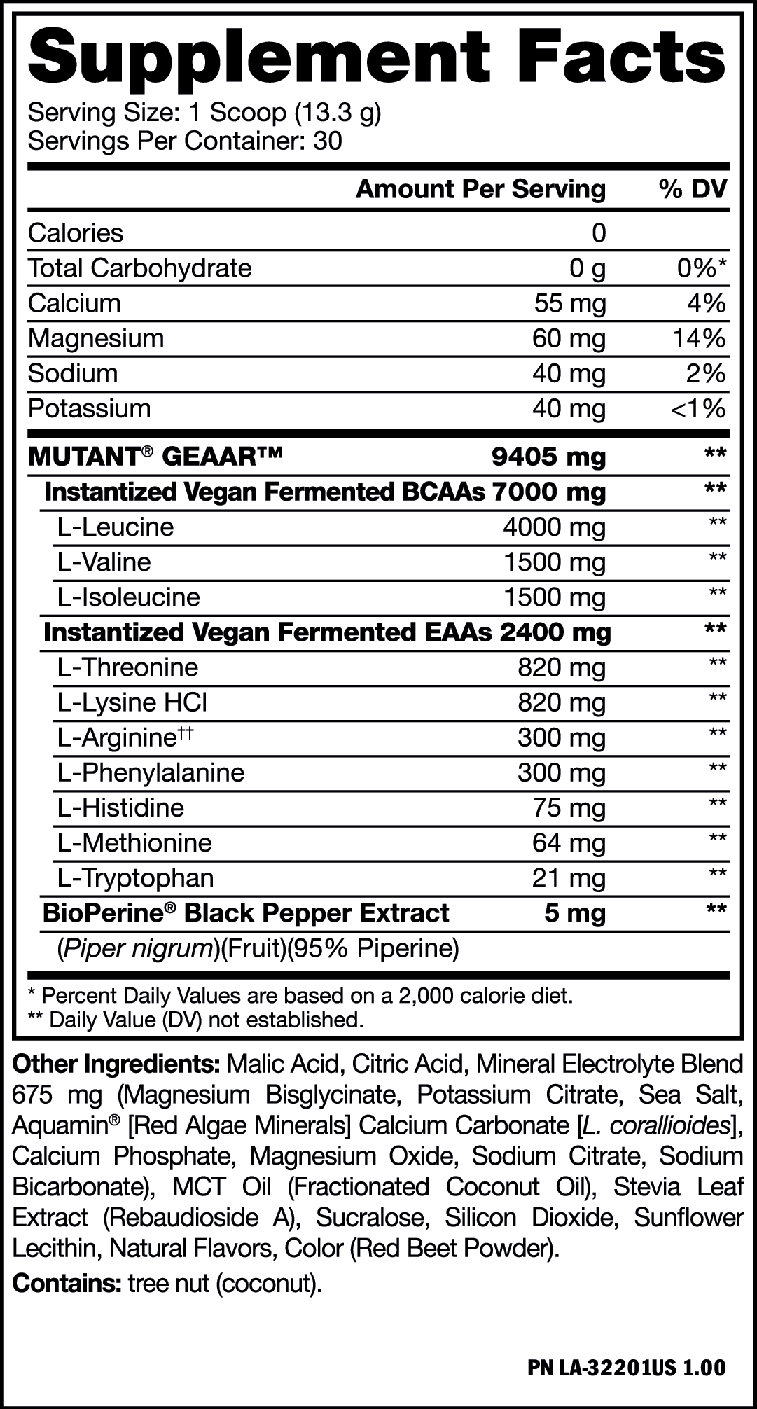 Mutant GEAAR - Fully Loaded Amino Complex - Bodybuilding.com