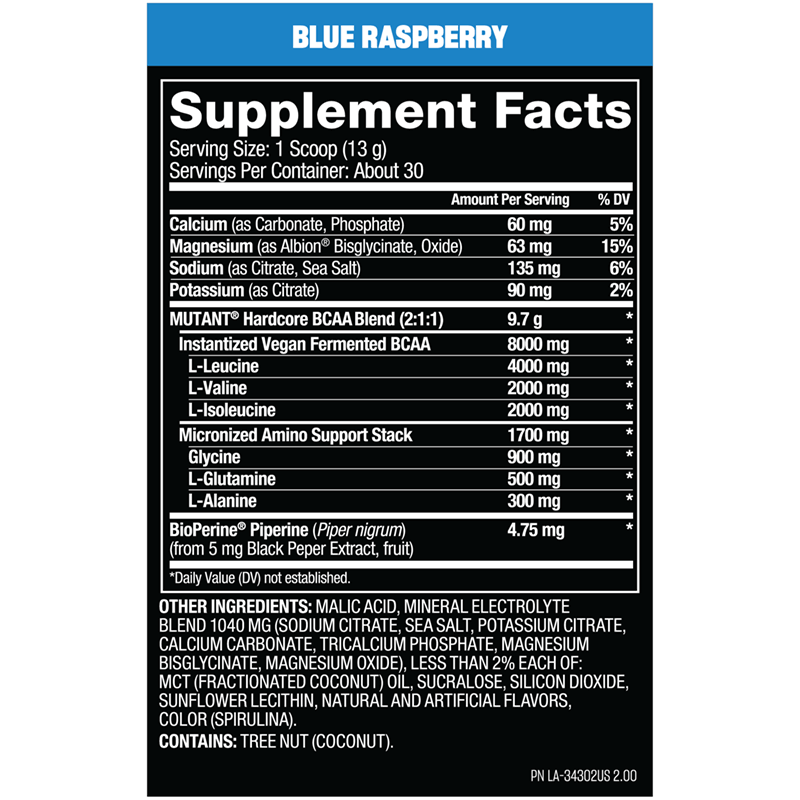 Mutant HARDCORE BCAA - Bodybuilding.com