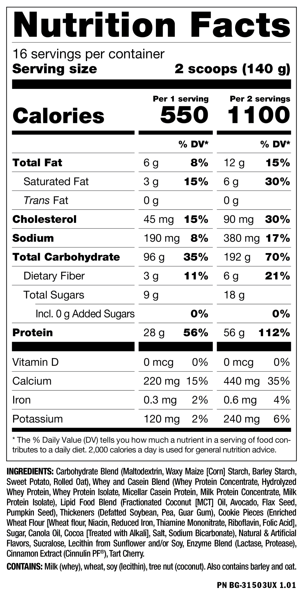 Mutant Mass - Whole Food Based Gainer - Bodybuilding.com