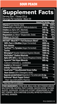 Mutant Mind F'k - Nootropic Pre - Workout - Bodybuilding.com