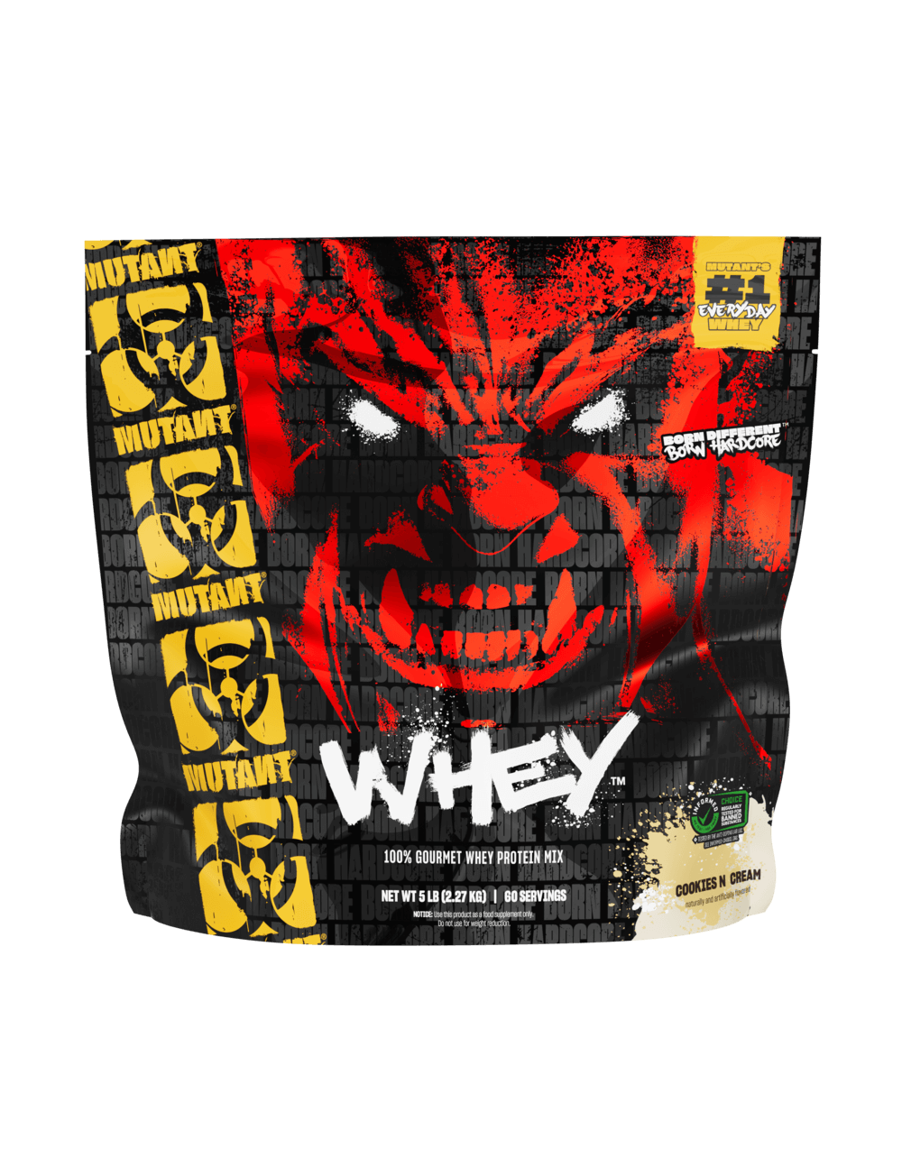 Mutant Whey Protein Cookies & Cream 5lb - Bodybuilding.com