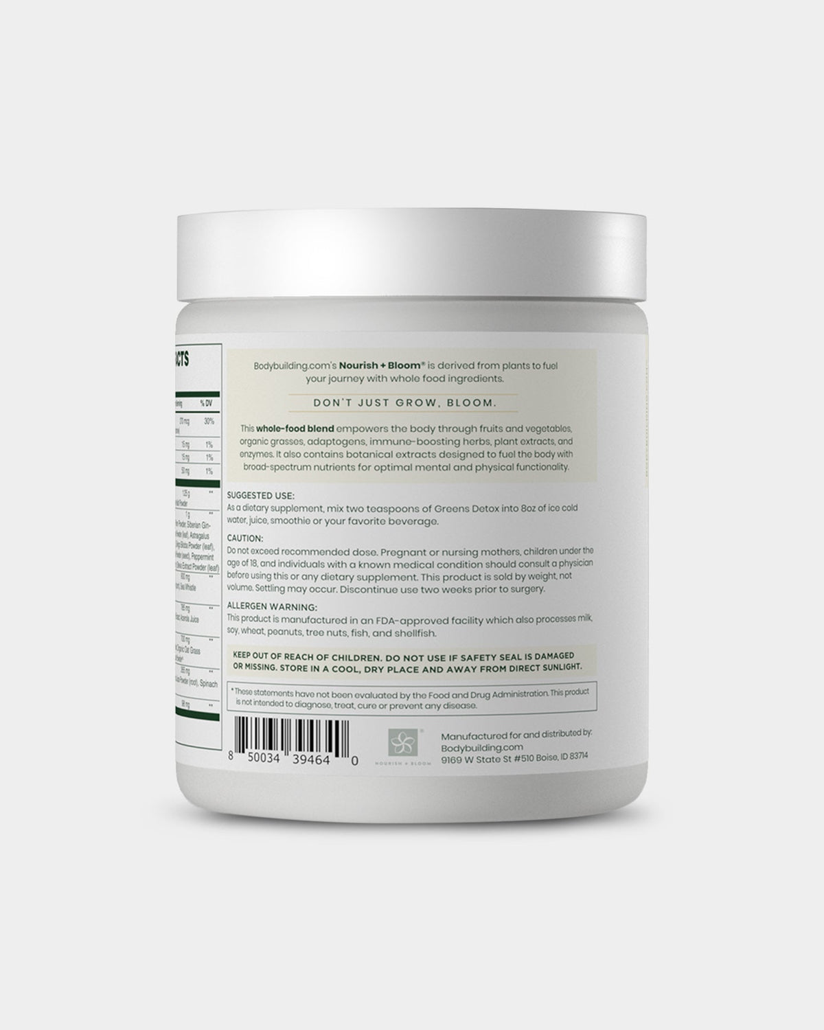 Nourish + Bloom Greens Detox - Bodybuilding.com