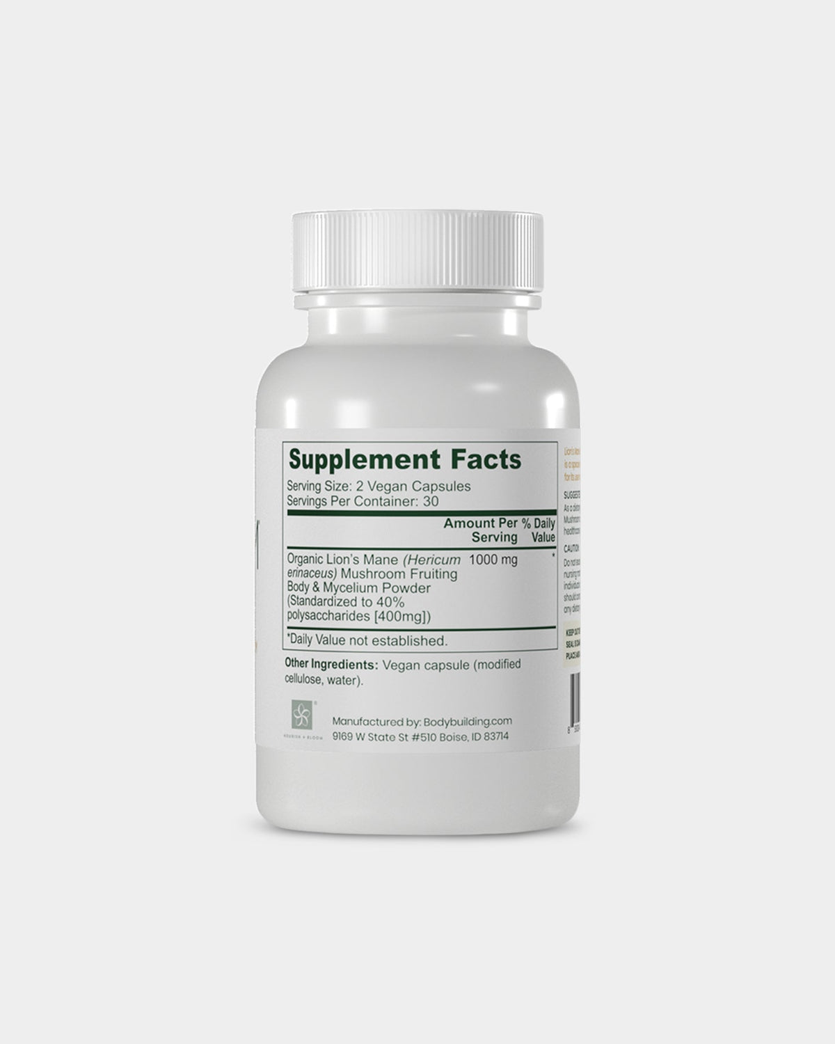 Nourish + Bloom Lion's Mane Mushroom - Bodybuilding.com
