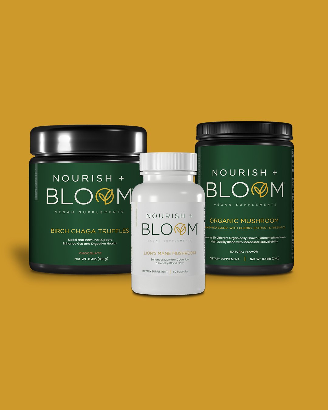 Nourish + Bloom Lion's Mane Mushroom - Bodybuilding.com