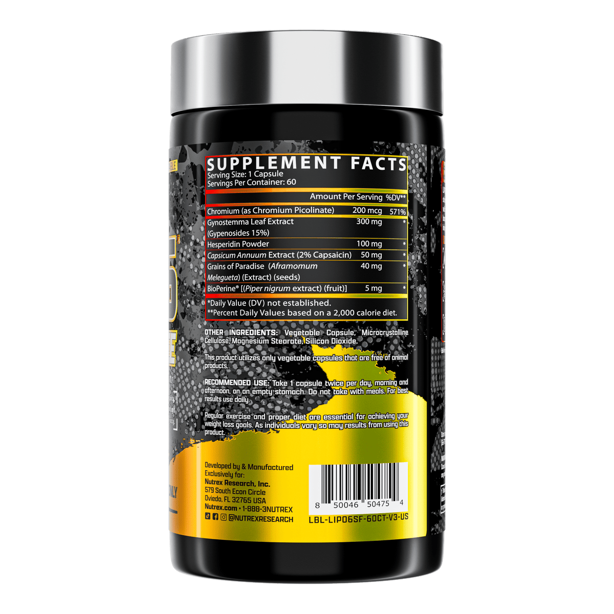 Nutrex LIPO - 6 Stim - Free Appetite Control - Bodybuilding.com