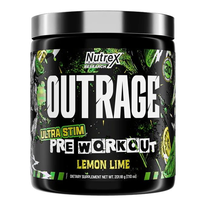 Nutrex Outrage Lemon Lime Pre - Workout - Bodybuilding.com