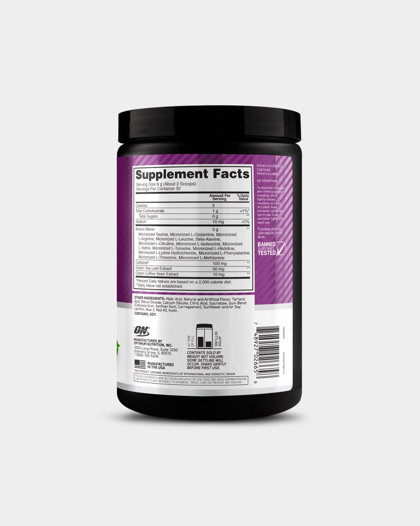 Optimum Nutrition Essential AmiN.O. Energy - Bodybuilding.com