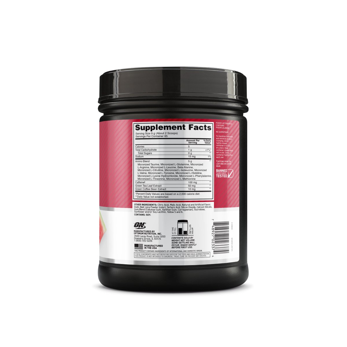 Optimum Nutrition Essential AmiN.O. Energy - Bodybuilding.com