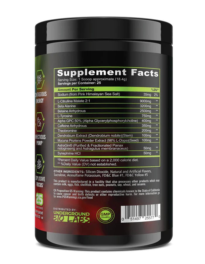 Panda Supplements Pandamic Extreme Pre - Workout - Bodybuilding.com