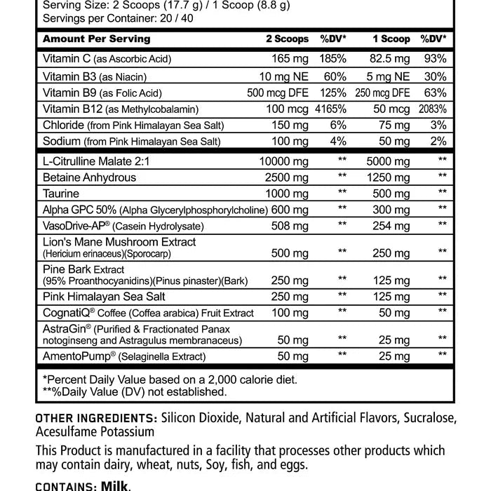 Panda Supplements PUMP Stim - Free Pre - Workout - Bodybuilding.com