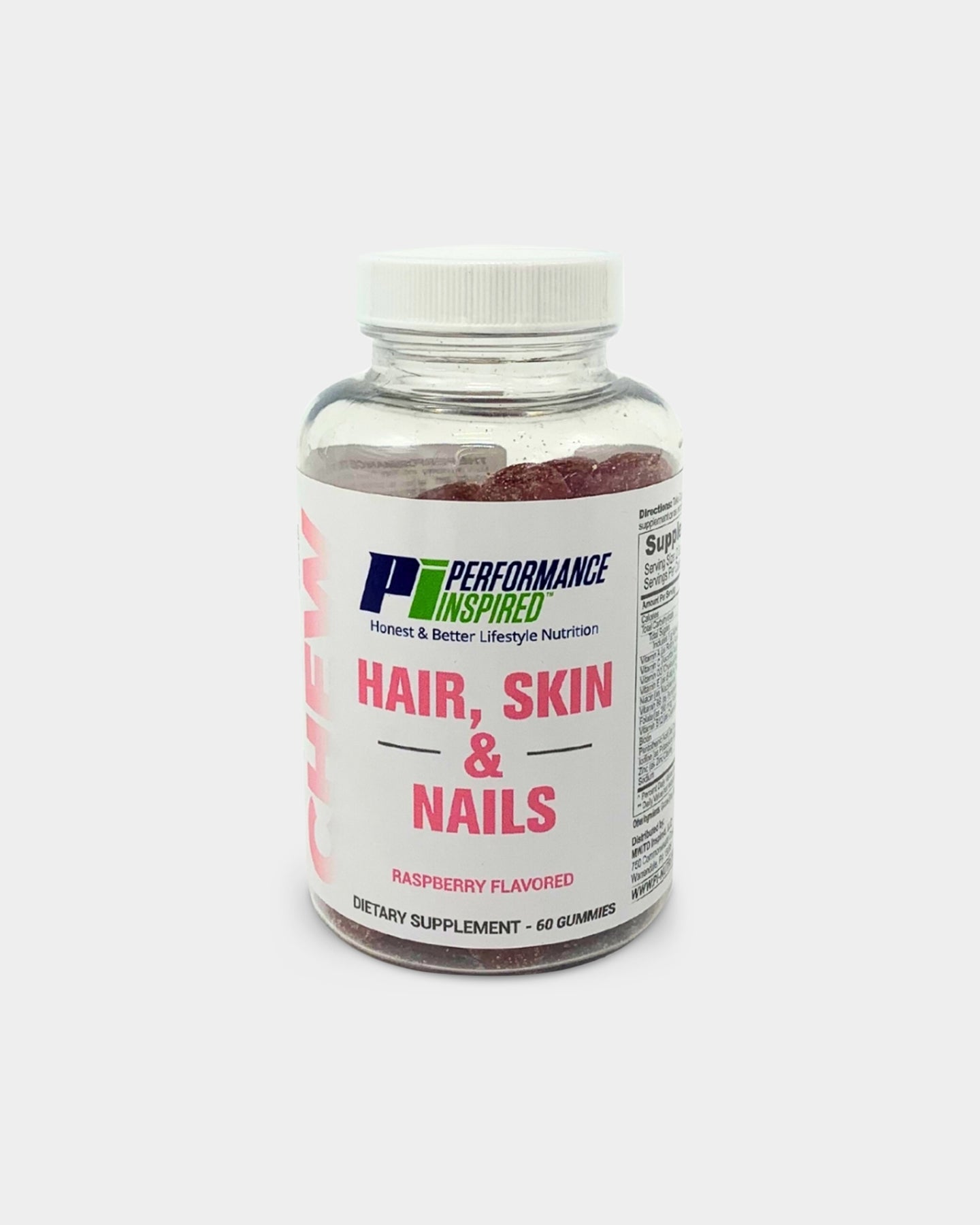 Performance Inspired Nutrition Hair, Skin & Nails Multivitamin Formula Gummy - Bodybuilding.com