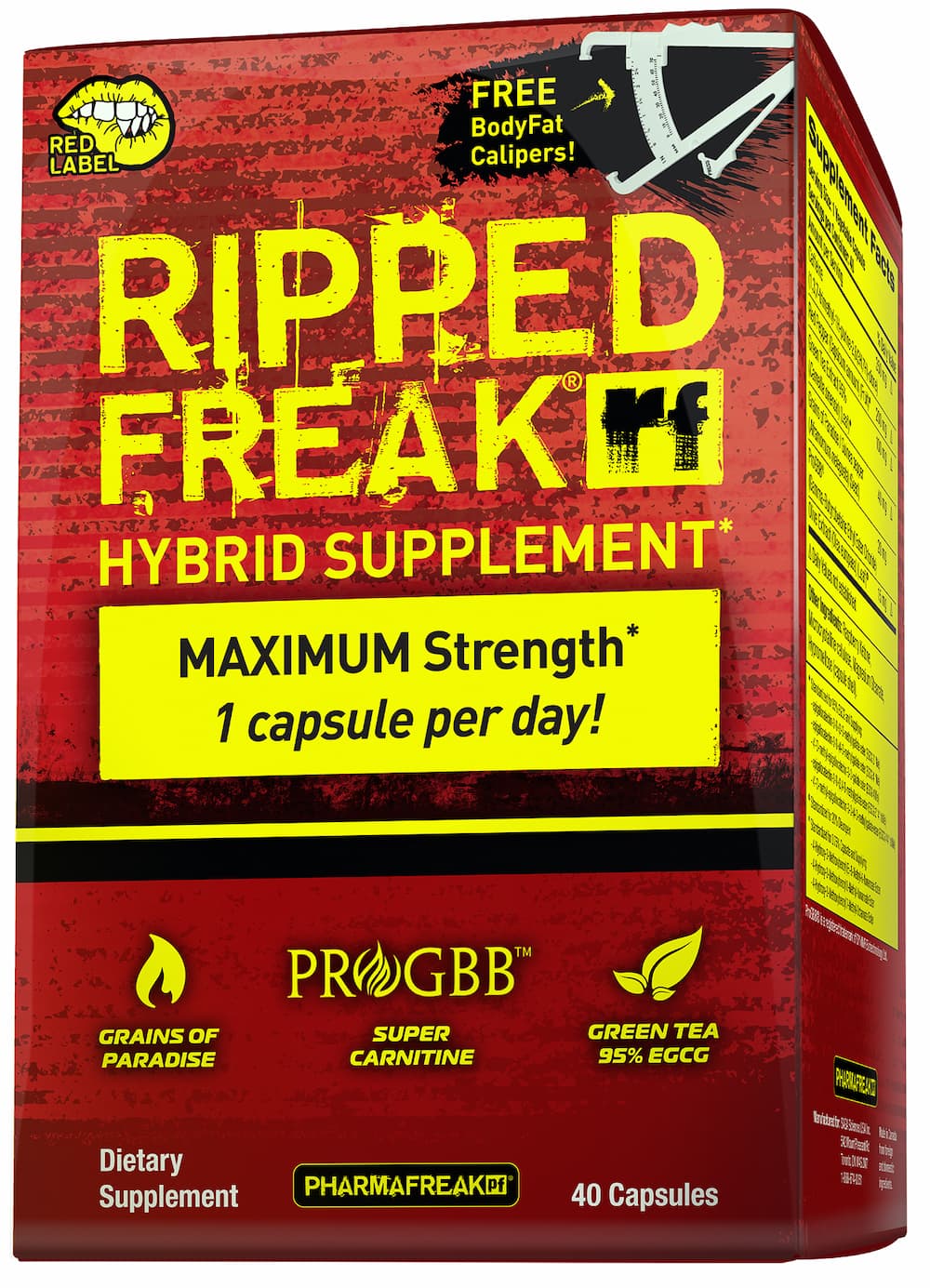 PharmFreak Ripped Freak Red Label Fat Burner - Bodybuilding.com