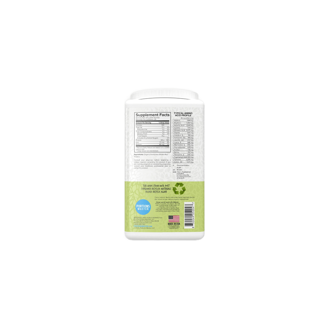 Portions Master Plant Protein