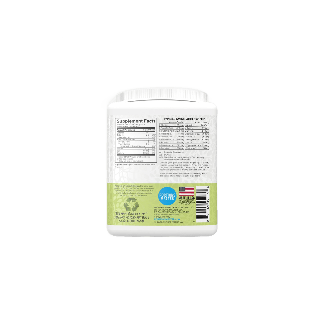 Portions Master Plant Protein