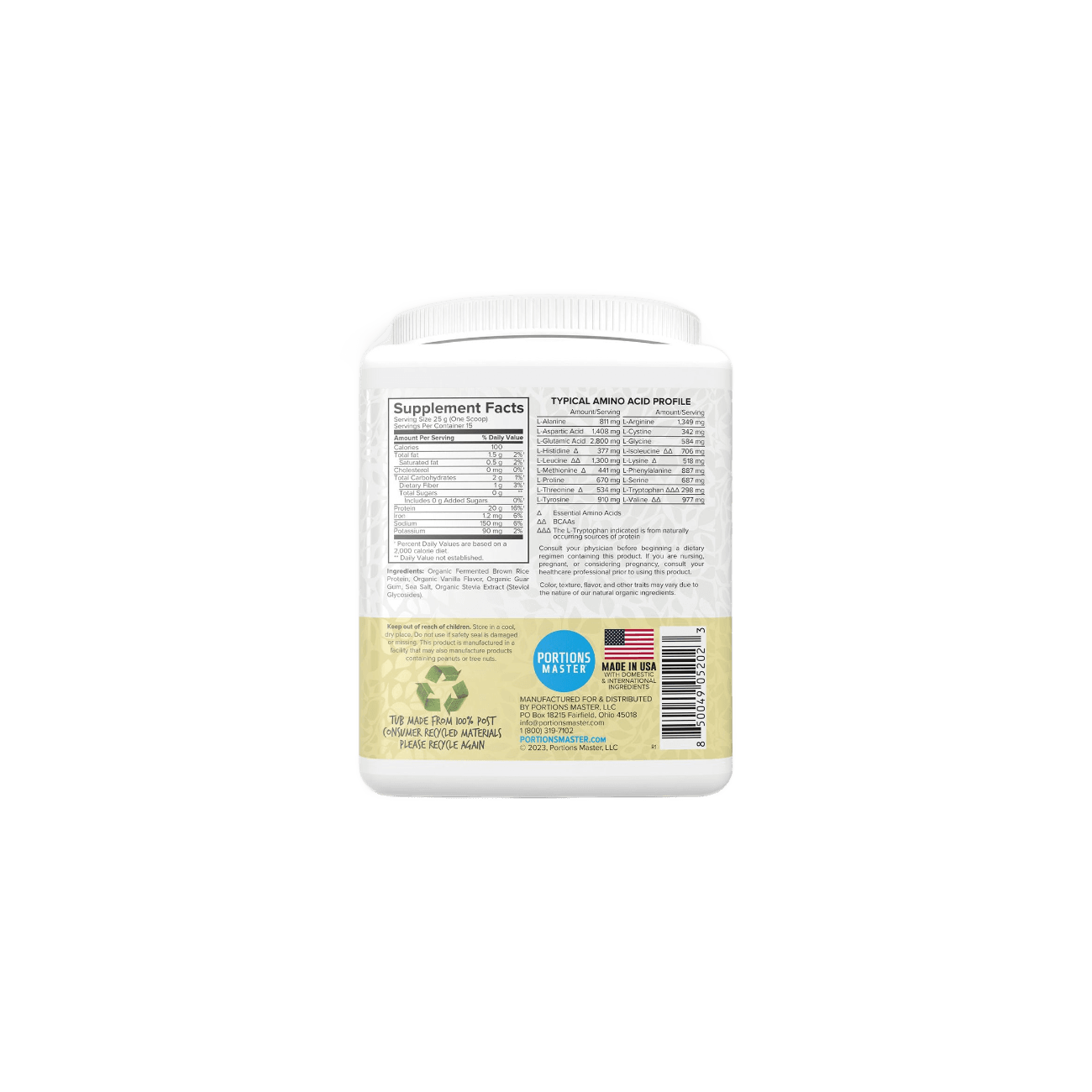 Portions Master Plant Protein