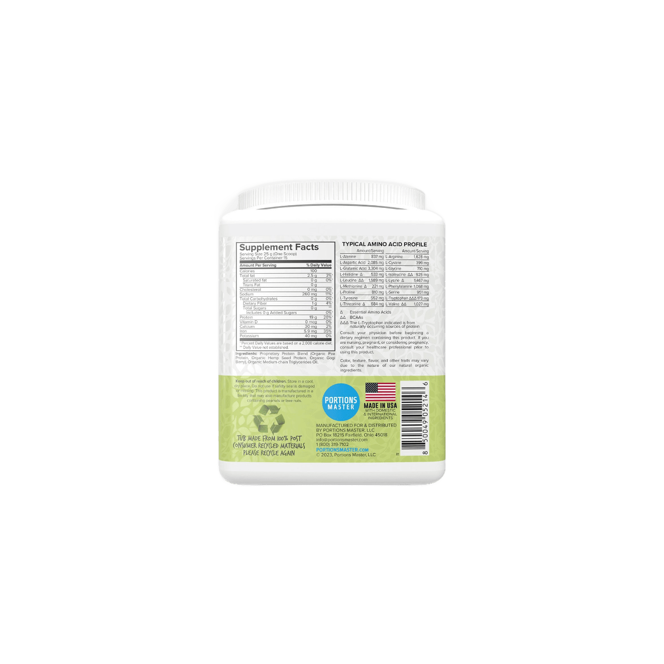 Portions Master Vegan Protein Blend