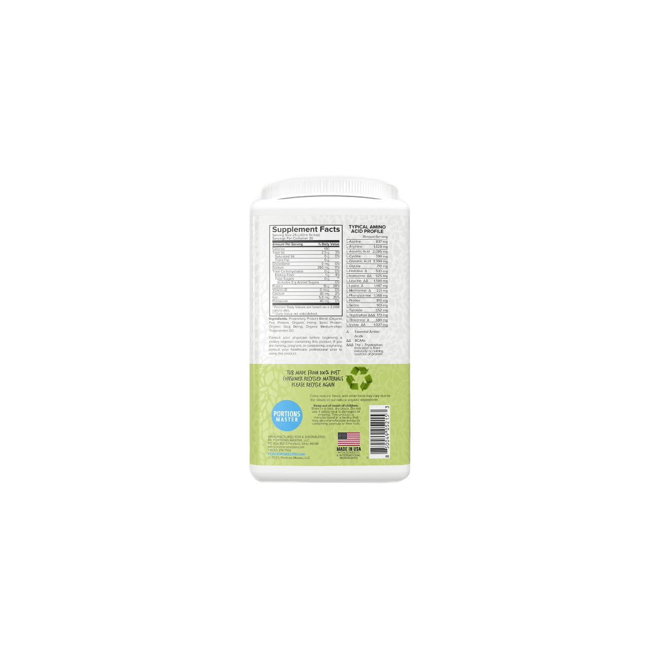 Portions Master Vegan Protein Blend
