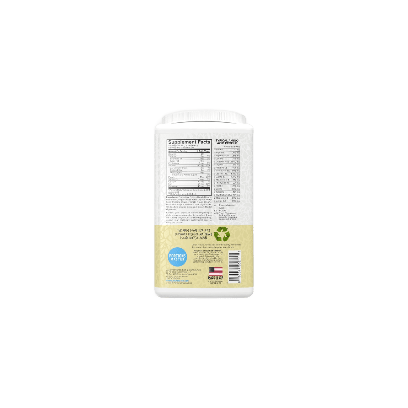 Portions Master Vegan Protein Blend
