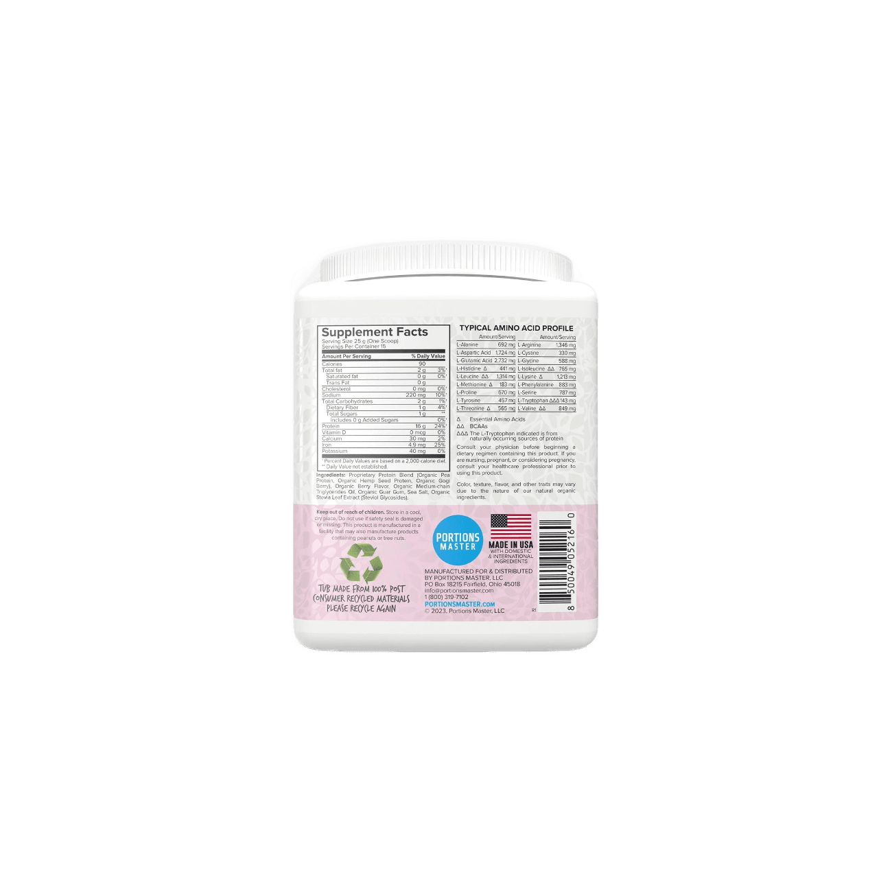 Portions Master Vegan Protein Blend