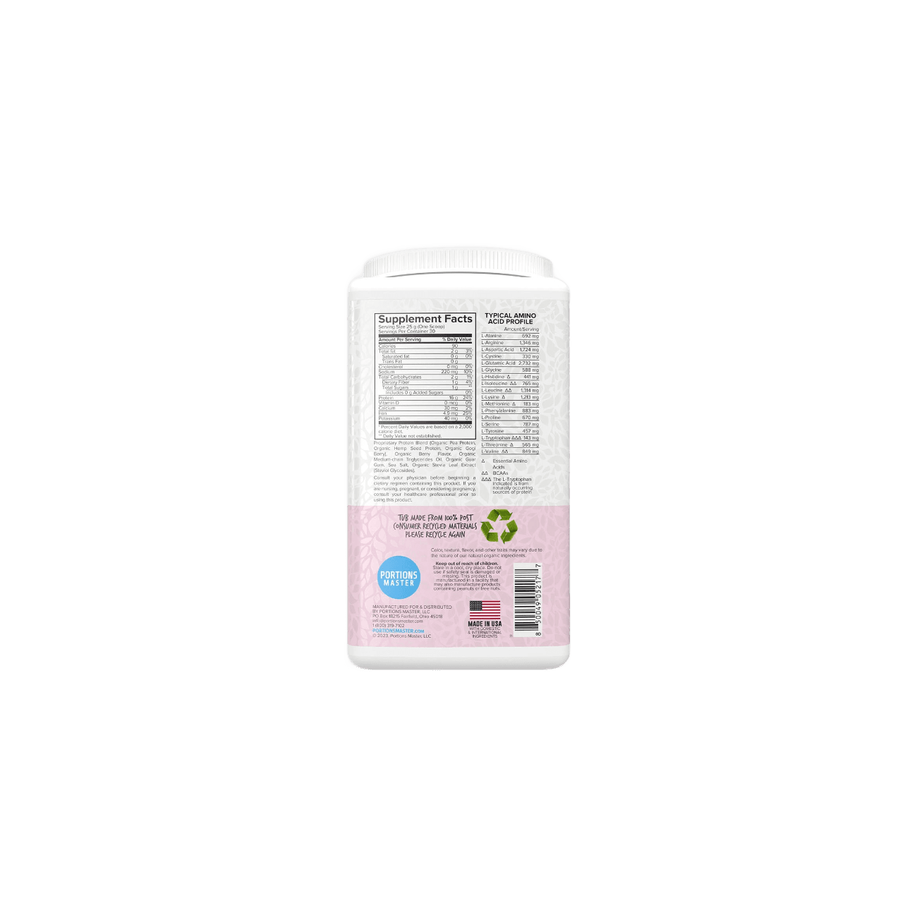 Portions Master Vegan Protein Blend