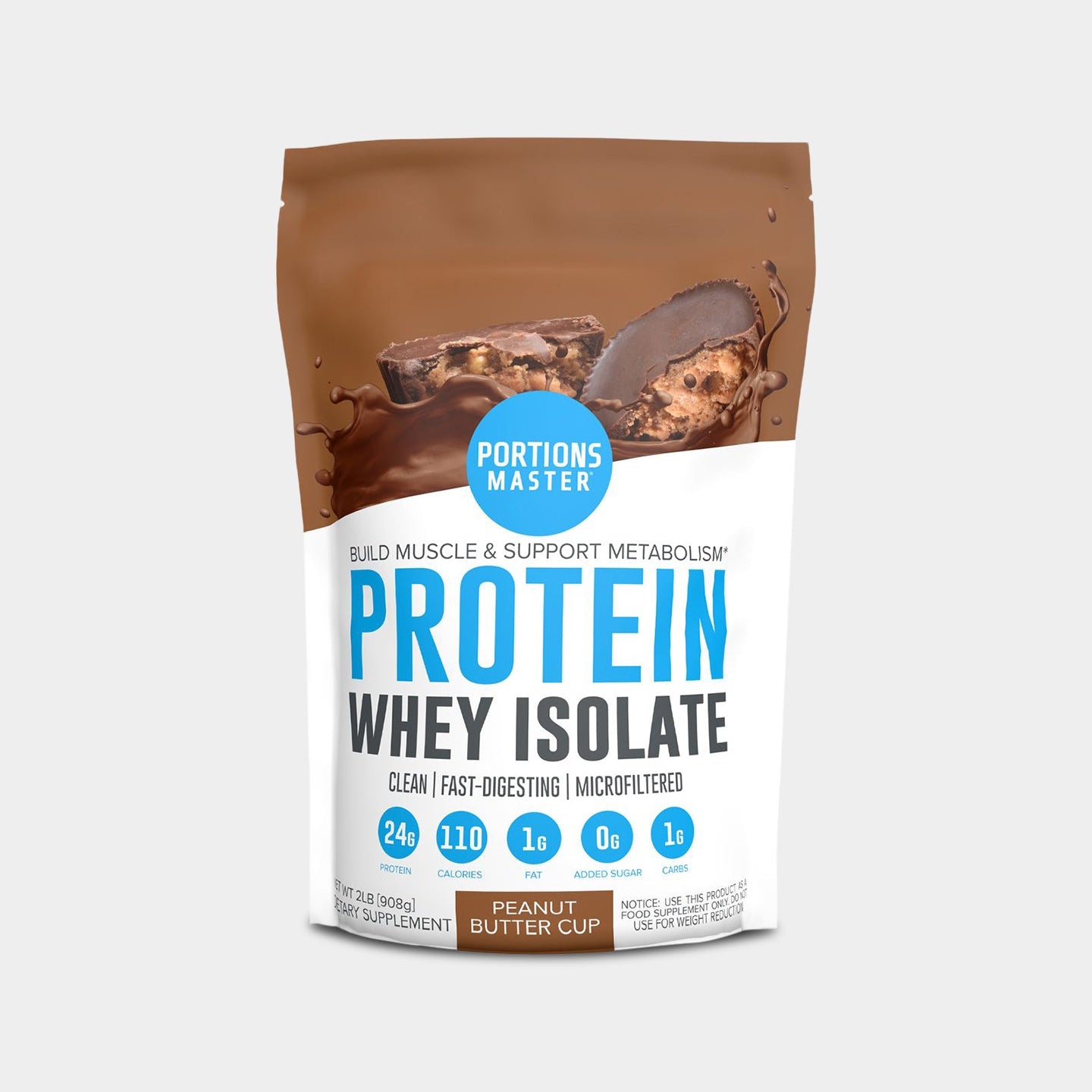 Portions Master Whey Isolate Protein - Bodybuilding.com