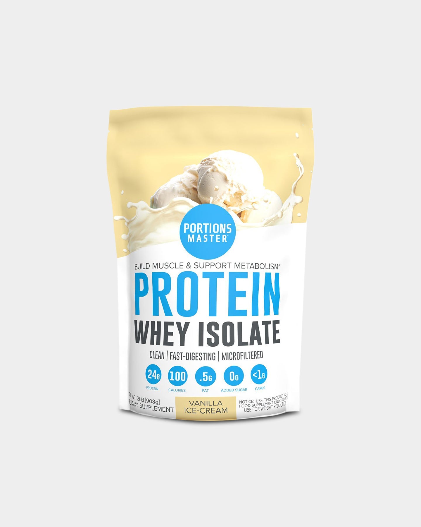 Portions Master Whey Isolate Protein - Bodybuilding.com